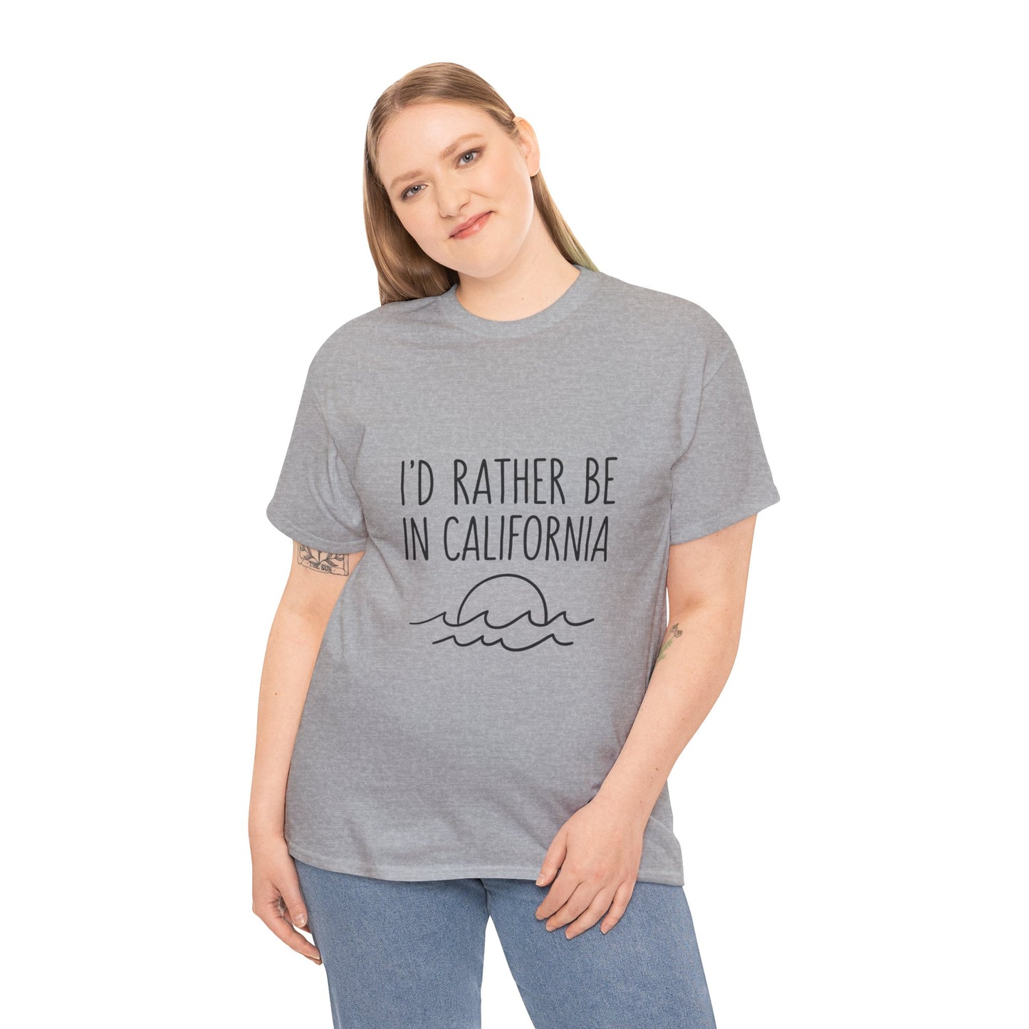I'd Rather Be In California T-Shirt — Retro Travel Tee for Beach & Road Trip Lovers