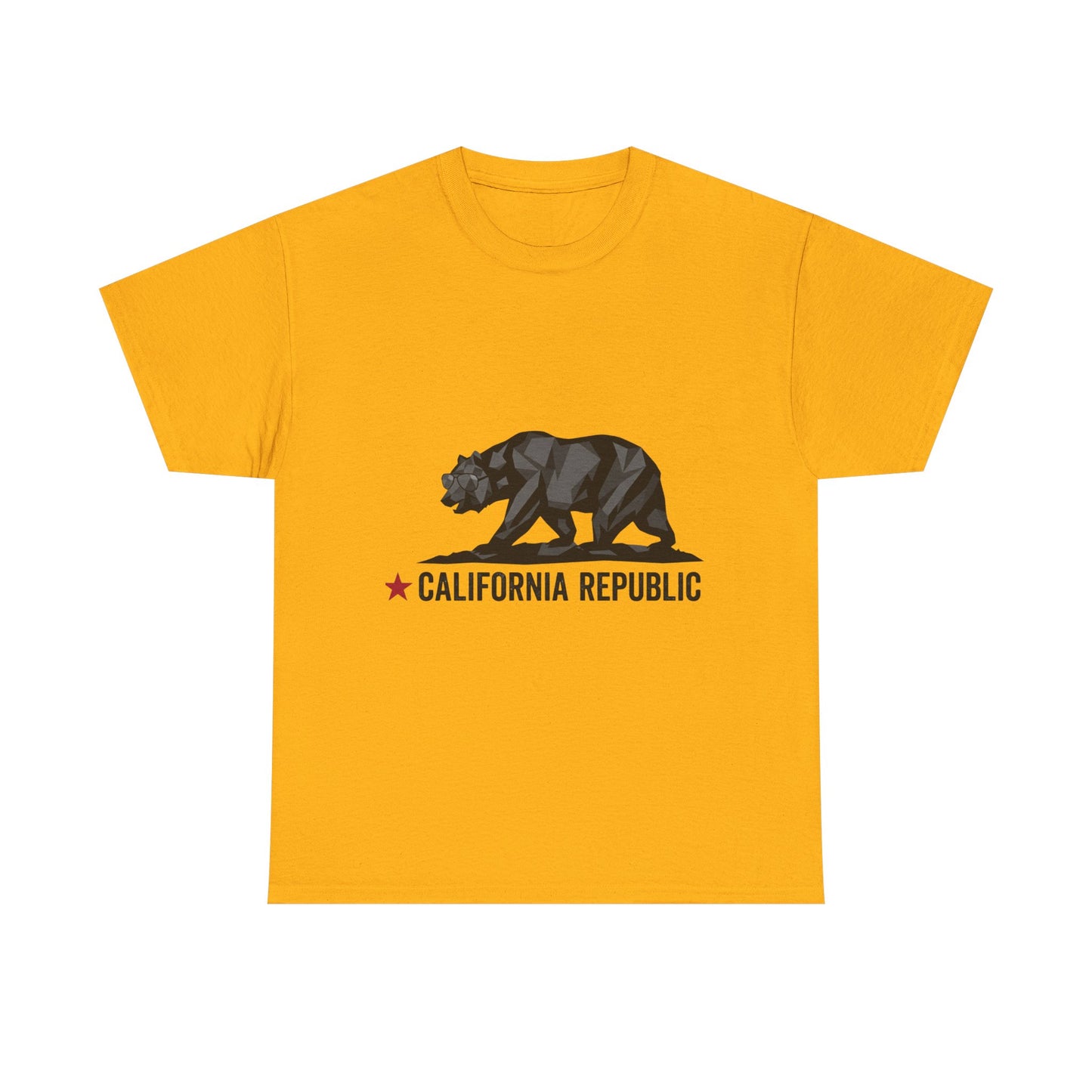 California Republic Bear T-Shirt — Vintage Grayscale Bear Graphic Tee